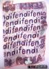 *¤* FENDI: Logo Print Chiffon Scraft-White/Navy-Red size 58x58 cms.